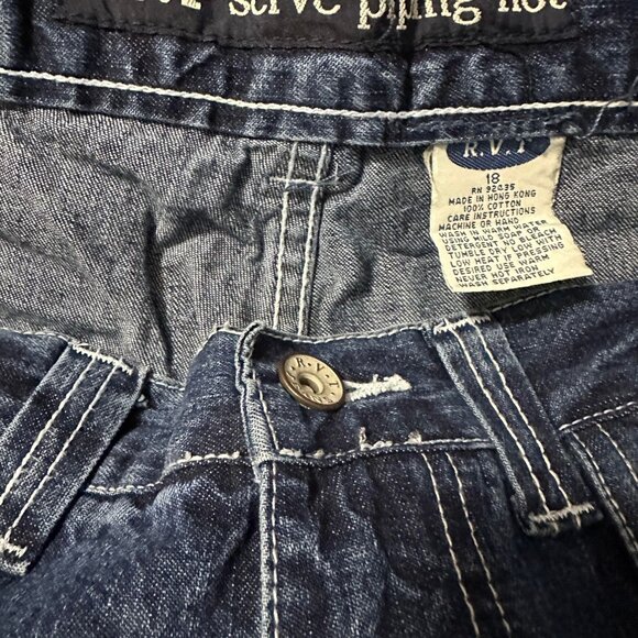 R.V.T serve piping hot NWT women's 18 vintage y2k retro fit and flare jeans - Picture 6 of 7